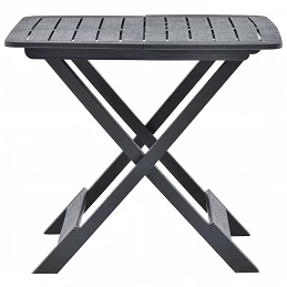 Acquista Tavolo da Giardino Antracite 79x72x70 cm in Plastica con riferimento GHV-48792 della ditta GARDENHOME