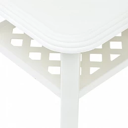 Acquista Tavolino da Caffè Bianco 90x60x46 cm in Plastica con riferimento GHV-48793 della ditta GARDENHOME