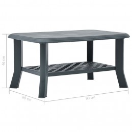 Acquista Tavolino da Caffè Verde 90x60x46 cm in Plastica con riferimento GHV-48794 della ditta GARDENHOME