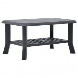 Acquista Tavolino da Caffè Antracite 90x60x46 cm in Plastica con riferimento GHV-48795 della ditta GARDENHOME