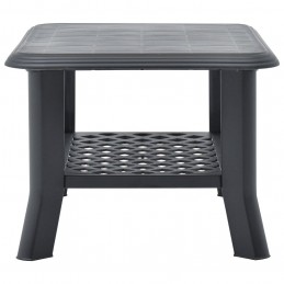 Acquista Tavolino da Caffè Antracite 90x60x46 cm in Plastica con riferimento GHV-48795 della ditta GARDENHOME