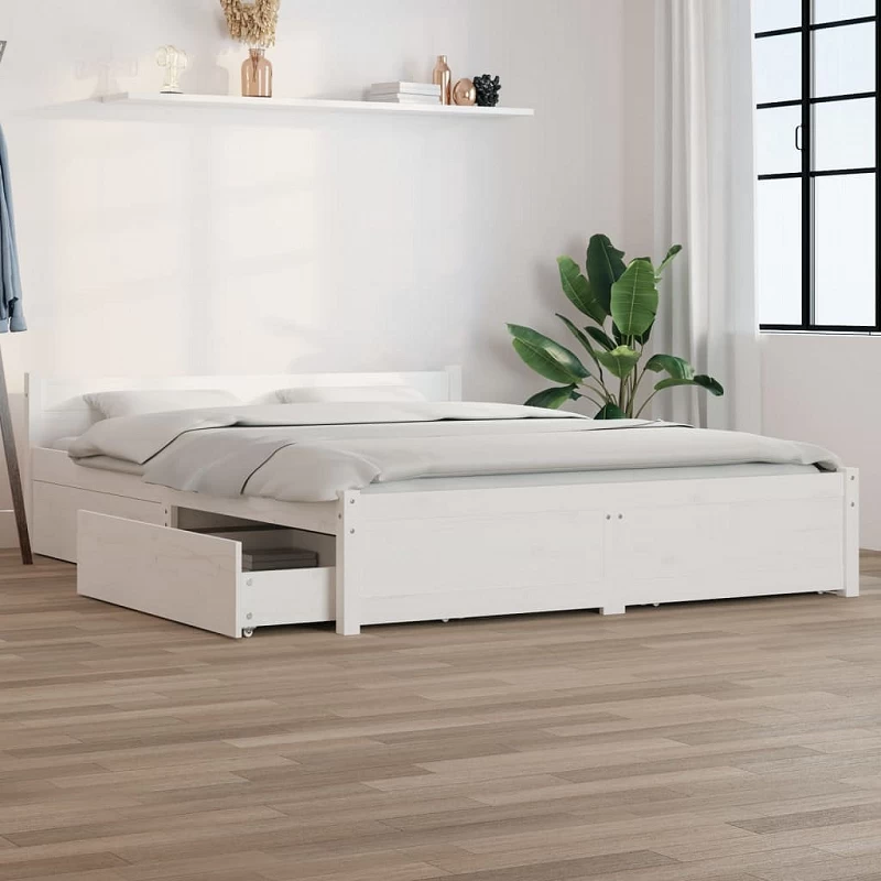Acquista Giroletto con Cassetti Bianco 160x200 cm con riferimento GHV-3103570 della ditta GARDENHOME