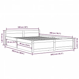 Acquista Giroletto con Cassetti Bianco 160x200 cm con riferimento GHV-3103570 della ditta GARDENHOME