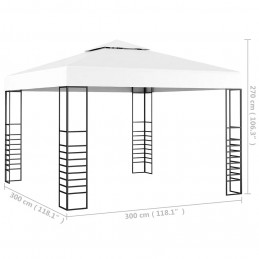 Acquista Gazebo da Giardino 3x3 m Bianco con riferimento GHV-48033 della ditta GARDENHOME