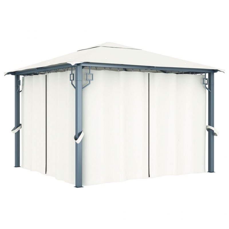 Acquista Gazebo con Tenda 300 x 300 cm Crema Alluminio con riferimento GHV-48042 della ditta GARDENHOME