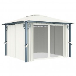 Acquista Gazebo con Tenda 300 x 300 cm Crema Alluminio con riferimento GHV-48042 della ditta GARDENHOME