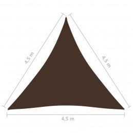 Acquista Parasole a Vela Oxford Triangolare 4,5x4,5x4,5 m Marrone con riferimento GHV-135838 della ditta GARDENHOME