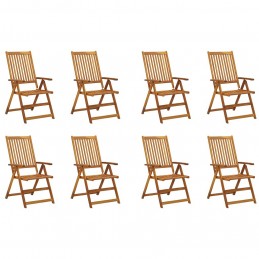 Acquista Sedie da Giardino Pieghevoli con Cuscini 8 pz Massello Acacia con riferimento GHV-3075056 della ditta GARDENHOME