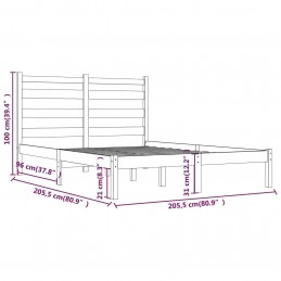 Acquista Giroletto Nero in Legno Massello di Pino 200x200 cm con riferimento GHV-3103672 della ditta GARDENHOME