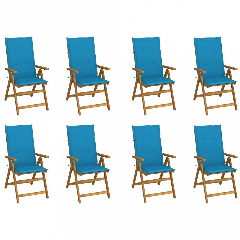 Acquista Sedie da Giardino Pieghevoli con Cuscini 8 pz Massello Acacia con riferimento GHV-3075058 della ditta GARDENHOME