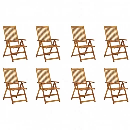 Acquista Sedie da Giardino Pieghevoli con Cuscini 8 pz Massello Acacia con riferimento GHV-3075058 della ditta GARDENHOME