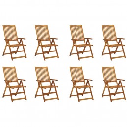 Acquista Sedie da Giardino Pieghevoli con Cuscini 8 pz Massello Acacia con riferimento GHV-3075061 della ditta GARDENHOME