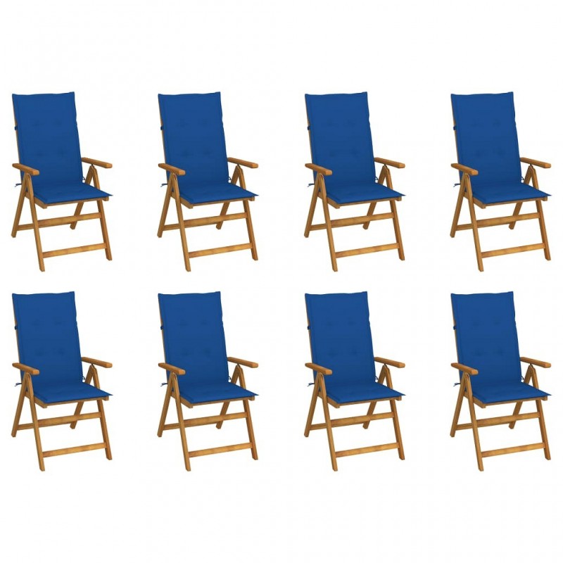 Acquista Sedie da Giardino Pieghevoli con Cuscini 8 pz Massello Acacia con riferimento GHV-3075064 della ditta GARDENHOME