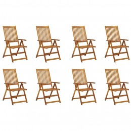 Acquista Sedie da Giardino Pieghevoli con Cuscini 8 pz Massello Acacia con riferimento GHV-3075064 della ditta GARDENHOME