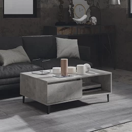 Acquista Tavolino da Salotto Grigio Cemento 90x60x35 cm in Truciolato con riferimento GHV-806008 della ditta GARDENHOME