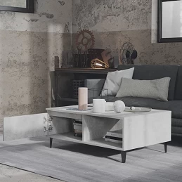 Acquista Tavolino da Salotto Grigio Cemento 90x60x35 cm in Truciolato con riferimento GHV-806008 della ditta GARDENHOME