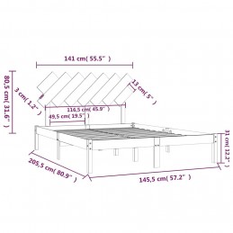 Acquista Giroletto Bianco 140x200 cm in Legno Massello con riferimento GHV-3104869 della ditta GARDENHOME