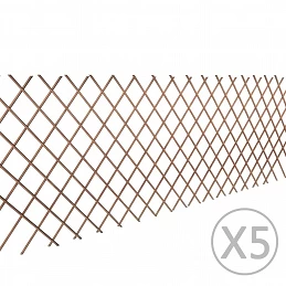 Acquista Recinzione a Traliccio in Salice 5 pz 180x90 cm con riferimento GHV-140395 della ditta GARDENHOME
