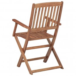 Acquista Sedie da Giardino Pieghevoli 8 pz in Legno Massello di Acacia con riferimento GHV-3075084 della ditta GARDENHOME