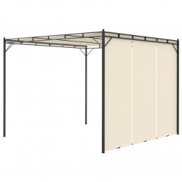 Acquista Gazebo da Giardino con Tenda Laterale 3x3x2,25m Crema con riferimento GHV-47993 della ditta GARDENHOME