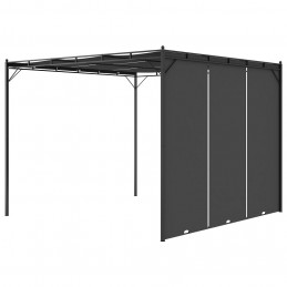 Acquista Gazebo da Giardino con Tenda Laterale 3x3x2,25 m Antracite con riferimento GHV-47995 della ditta GARDENHOME