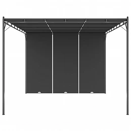 Acquista Gazebo da Giardino con Tenda Laterale 4x3x2,25 m Antracite con riferimento GHV-47996 della ditta GARDENHOME