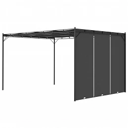 Acquista Gazebo da Giardino con Tenda Laterale 4x3x2,25 m Antracite con riferimento GHV-47996 della ditta GARDENHOME