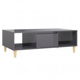 Acquista Tavolino da Salotto Grigio Lucido 103,5x60x35 cm in Truciolato con riferimento GHV-806021 della ditta GARDENHOME