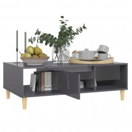 Acquista Tavolino da Salotto Grigio Lucido 103,5x60x35 cm in Truciolato con riferimento GHV-806021 della ditta GARDENHOME