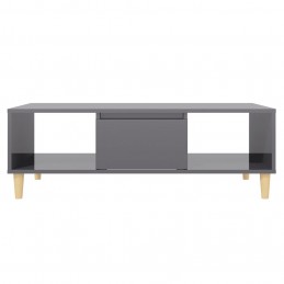 Acquista Tavolino da Salotto Grigio Lucido 103,5x60x35 cm in Truciolato con riferimento GHV-806021 della ditta GARDENHOME