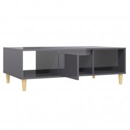 Acquista Tavolino da Salotto Grigio Lucido 103,5x60x35 cm in Truciolato con riferimento GHV-806021 della ditta GARDENHOME