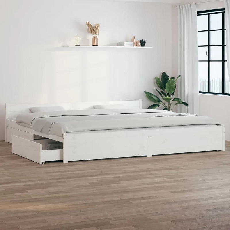 Acquista Giroletto con Cassetti Bianco 180x200 cm 6FT Super King con riferimento GHV-3103575 della ditta GARDENHOME