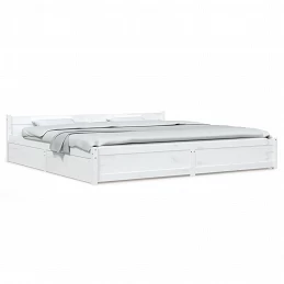 Acquista Giroletto con Cassetti Bianco 180x200 cm 6FT Super King con riferimento GHV-3103575 della ditta GARDENHOME