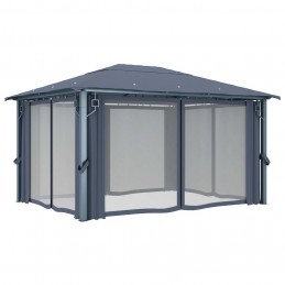 Acquista Gazebo con Tenda 400 x 300 cm Antracite Alluminio con riferimento GHV-48045 della ditta GARDENHOME