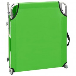 Acquista Lettino Prendisole Pieghevole con Baldacchino Verde Alluminio con riferimento GHV-310361 della ditta GARDENHOME