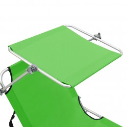 Acquista Lettino Prendisole Pieghevole con Baldacchino Verde Alluminio con riferimento GHV-310361 della ditta GARDENHOME