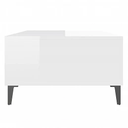 Acquista Tavolino da Salotto Bianco Lucido 103,5x60x35 cm in Truciolato con riferimento GHV-806028 della ditta GARDENHOME