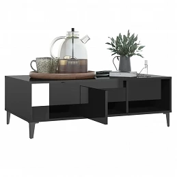 Acquista Tavolino da Salotto Nero Lucido 103,5x60x35 cm in Truciolato con riferimento GHV-806029 della ditta GARDENHOME