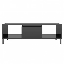 Acquista Tavolino da Salotto Nero Lucido 103,5x60x35 cm in Truciolato con riferimento GHV-806029 della ditta GARDENHOME