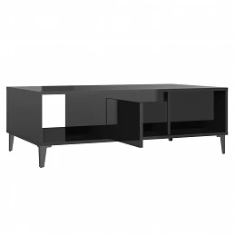 Acquista Tavolino da Salotto Nero Lucido 103,5x60x35 cm in Truciolato con riferimento GHV-806029 della ditta GARDENHOME