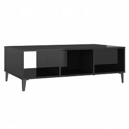 Acquista Tavolino da Salotto Nero Lucido 103,5x60x35 cm in Truciolato con riferimento GHV-806029 della ditta GARDENHOME
