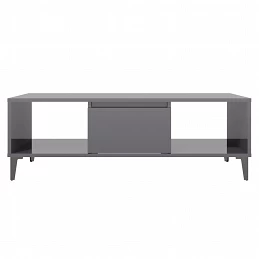 Acquista Tavolino da Salotto Grigio Lucido 103,5x60x35 cm in Truciolato con riferimento GHV-806030 della ditta GARDENHOME