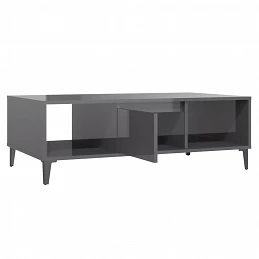 Acquista Tavolino da Salotto Grigio Lucido 103,5x60x35 cm in Truciolato con riferimento GHV-806030 della ditta GARDENHOME