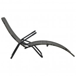 Acquista Lettino Prendisole Pieghevole in Polyrattan Grigio con riferimento GHV-48128 della ditta GARDENHOME