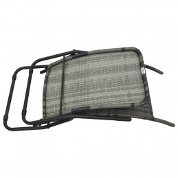 Acquista Lettino Prendisole Pieghevole in Polyrattan Grigio con riferimento GHV-48128 della ditta GARDENHOME