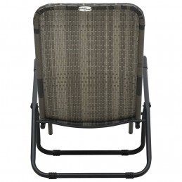 Acquista Lettino Prendisole Pieghevole in Polyrattan Grigio con riferimento GHV-48128 della ditta GARDENHOME