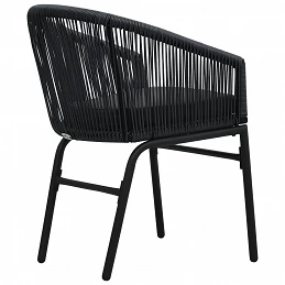 Acquista Sedie da Giardino 2 pz Nere in Rattan PE con riferimento GHV-48135 della ditta GARDENHOME