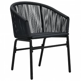 Acquista Sedie da Giardino 2 pz Nere in Rattan PE con riferimento GHV-48135 della ditta GARDENHOME