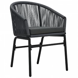 Acquista Sedie da Giardino 2 pz Antracite in Rattan PE con riferimento GHV-48137 della ditta GARDENHOME