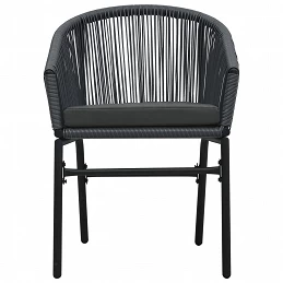Acquista Sedie da Giardino 2 pz Antracite in Rattan PE con riferimento GHV-48137 della ditta GARDENHOME
